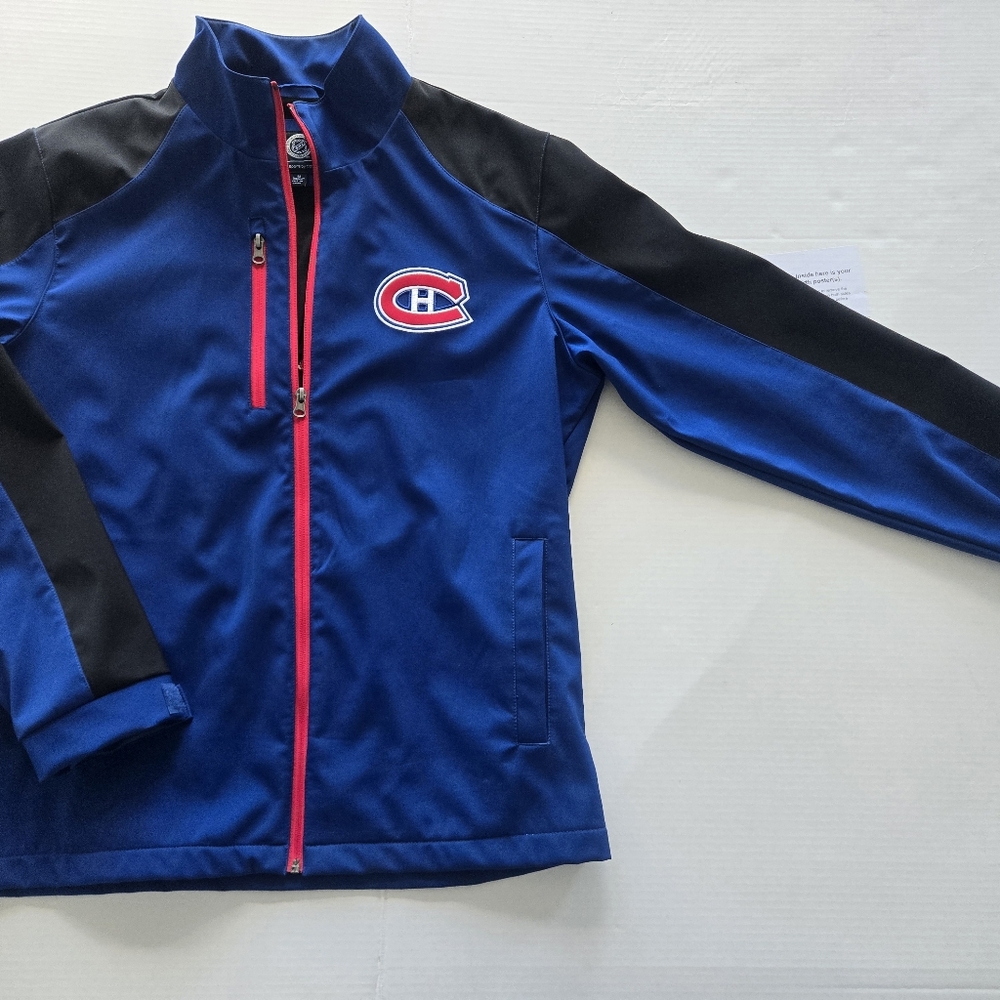 Montreal Canadiens Blue And Black Zip Up Long Sleeve Jacket